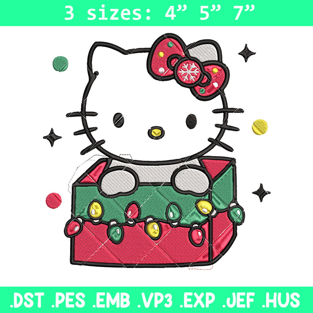 Kitty chrismas Embroidery Design, Hello kitty Embroidery, Embroidery File, Anime Embroidery,Anime shirt,Digital download.jpg