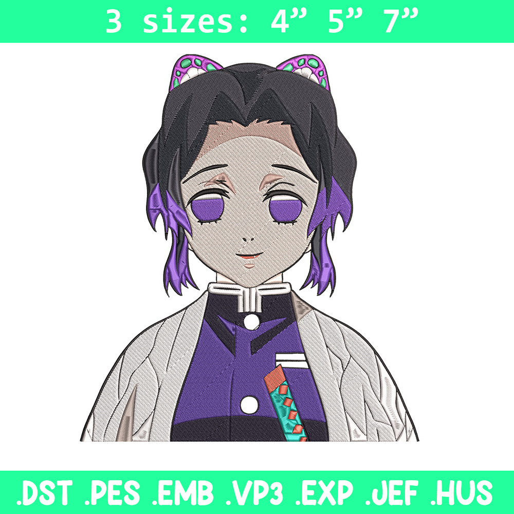 Kochou Shinobu Embroidery Design, Demon slayer Embroidery, Embroidery File,Anime Embroidery,Anime shirt,Digital download.jpg