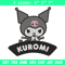 Kuromi logo Embroidery Design, Hello kitty Embroidery, Embroidery File, Anime Embroidery, Anime shirt, Digital download.jpg
