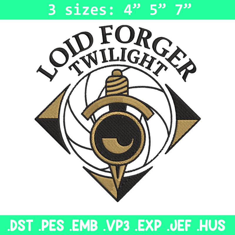 Loid forger Embroidery Design, Spy x family Embroidery, Embroidery File,Anime Embroidery, Anime shirt, Digital download.jpg