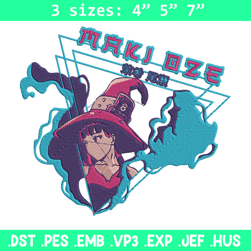 Maki Oze Embroidery Design, Fire force Embroidery, Embroidery File, Anime Embroidery, Anime shirt, Digital download.jpg