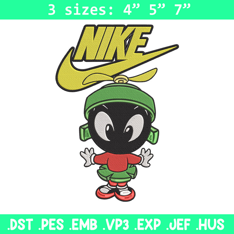 Marvin nike Embroidery Design, Marvin Embroidery, Embroidery File, Nike Embroidery, Anime shirt, Digital download.jpg