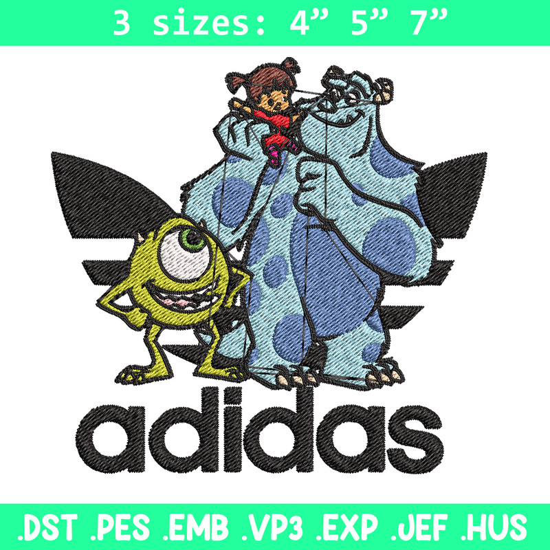 Monster disney Embroidery Design, Adidas Embroidery, Brand Embroidery, Embroidery File,Logo shirt,Digital download.jpg