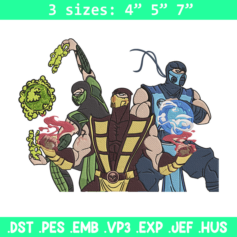 Mortal Kombat Ninja Embroidery Design, Mortal Embroidery, Embroidery File, Anime Embroidery,Anime shirt,Digital download.jpg