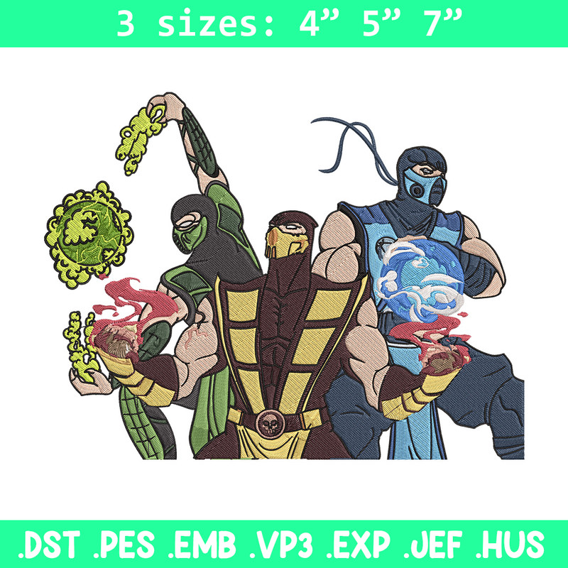 Mortal Kombat Ninja Embroidery Design, Mortal Embroidery, Embroidery File, Anime Embroidery,Anime shirt,Digital download.jpg