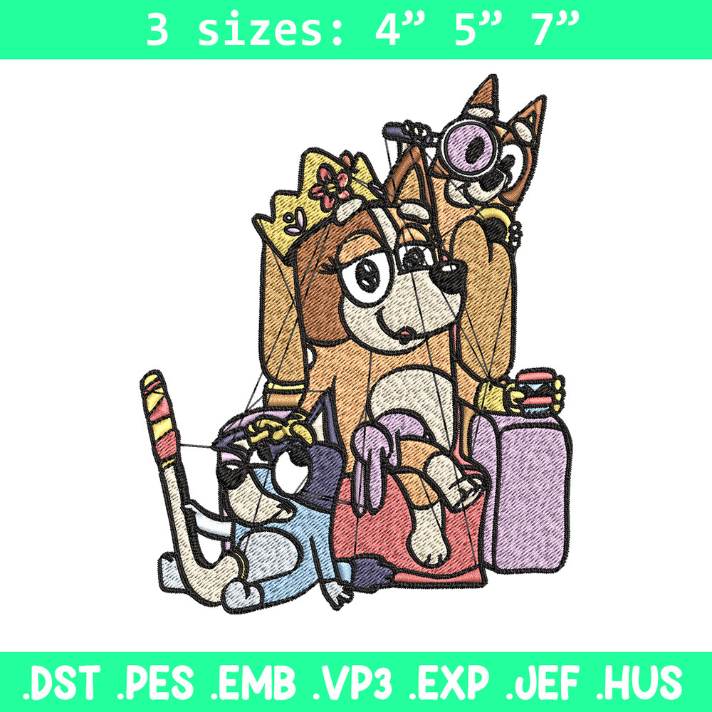 Mum Bluey bingo Embroidery, bluey Embroidery, Embroidery File, cartoon shirt, cartoon design, Digital download..jpg