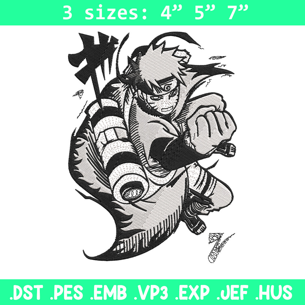 Naruto Poster Embroidery Design, Naruto Embroidery, Embroidery File, Anime Embroidery,Anime shirt, Digital download..jpg