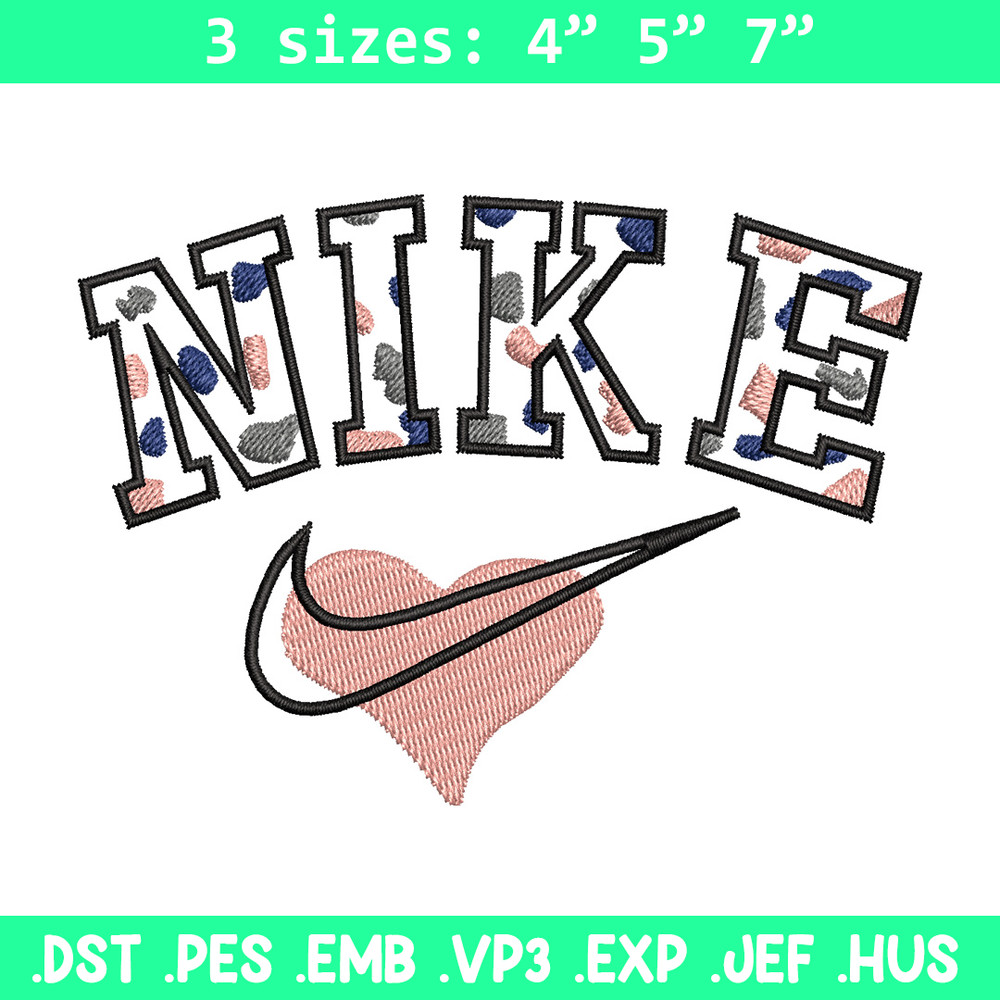 Nike heart embroidery design, Nike embroidery, Nike design, Embroidery shirt, Embroidery file,Digital download.jpg