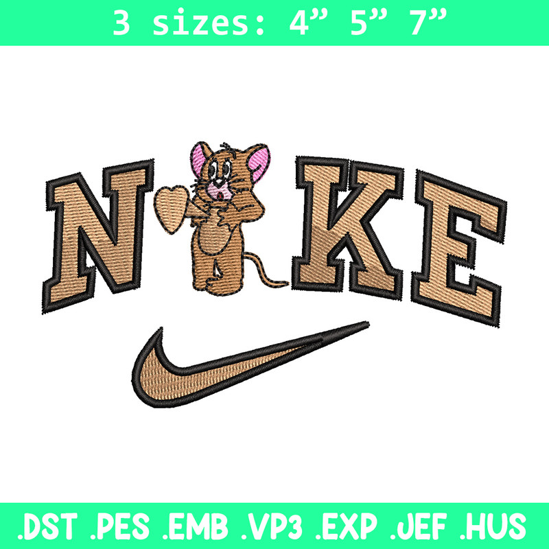 Nike jerry embroidery design, Jerry embroidery, Nike design, Embroidery shirt, Embroidery file, Digital download.jpg