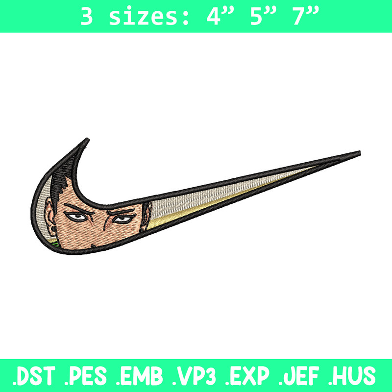 Nike shikamaru embroidery design, Naruto embroidery, Nike design, Embroidery shirt, Embroidery file, Digital download.jpg