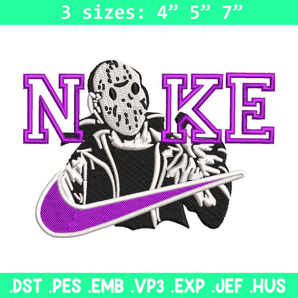 Nike x horror embroidery design, Horror movie embroidery, Nike design, Embroidery shirt, Embroidery file,Digital download.jpg