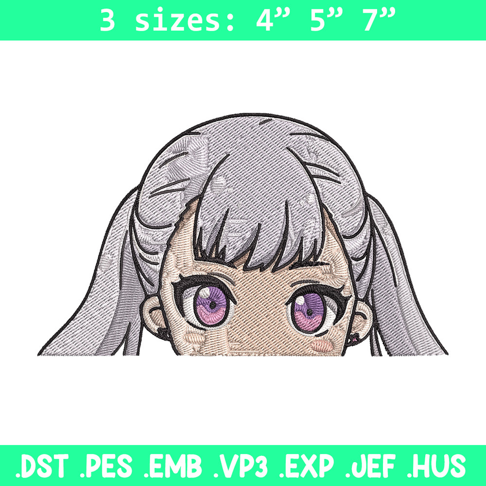 Noelle Peeker Embroidery Design, Black clover Embroidery, Embroidery File, Anime Embroidery,Anime shirt,Digital download.jpg
