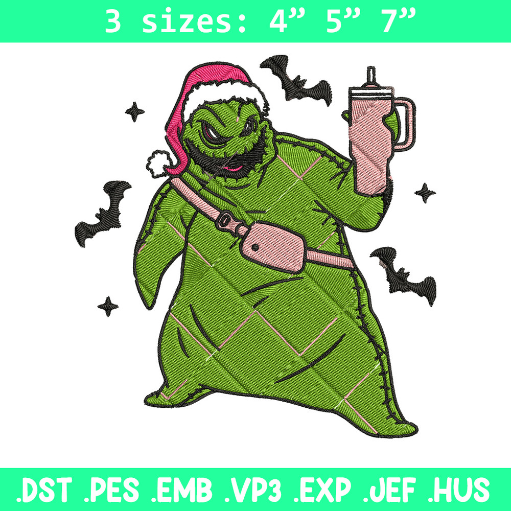 Oogie Boogie Embroidery Design, Chrismas Embroidery, Embroidery File, Anime Embroidery, Anime shirt, Digital download.jpg