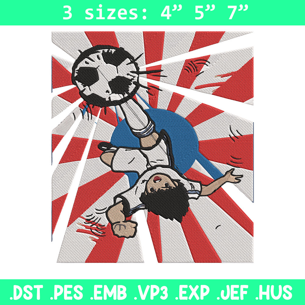 Ozora Tsubasa Embroidery Design, Tsubasa Embroidery, Embroidery File, Anime Embroidery, Anime shirt, Digital download.jpg