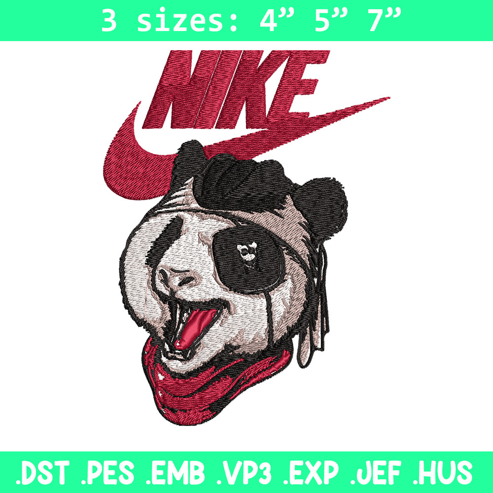 Panda cartoon Nike Embroidery design, Panda cartoon Embroidery, Nike design, Embroidery file, Instant download..jpg
