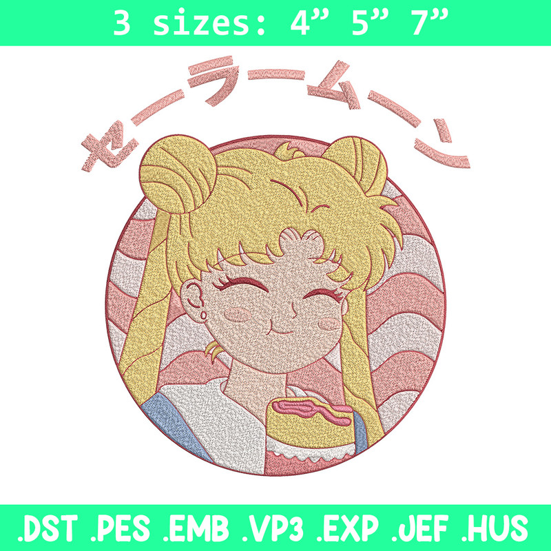 Sailor Moon cute Embroidery Design, Sailor Moon Embroidery,Embroidery File,Anime Embroidery,Anime shirt,Digital download.jpg