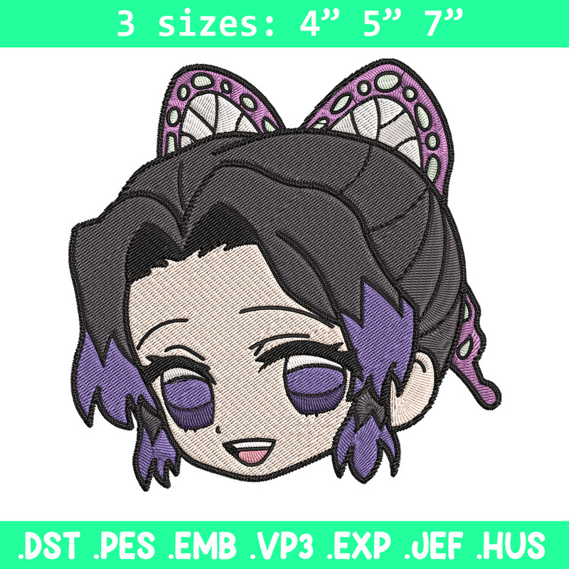 Shinobu sticker Embroidery Design, Demon slayer Embroidery, Embroidery File, Anime Embroidery, Digital download.jpg