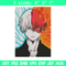 Shouto poster Embroidery Design, Mha Embroidery, Embroidery File, Anime Embroidery, Anime shirt, Digital download..jpg
