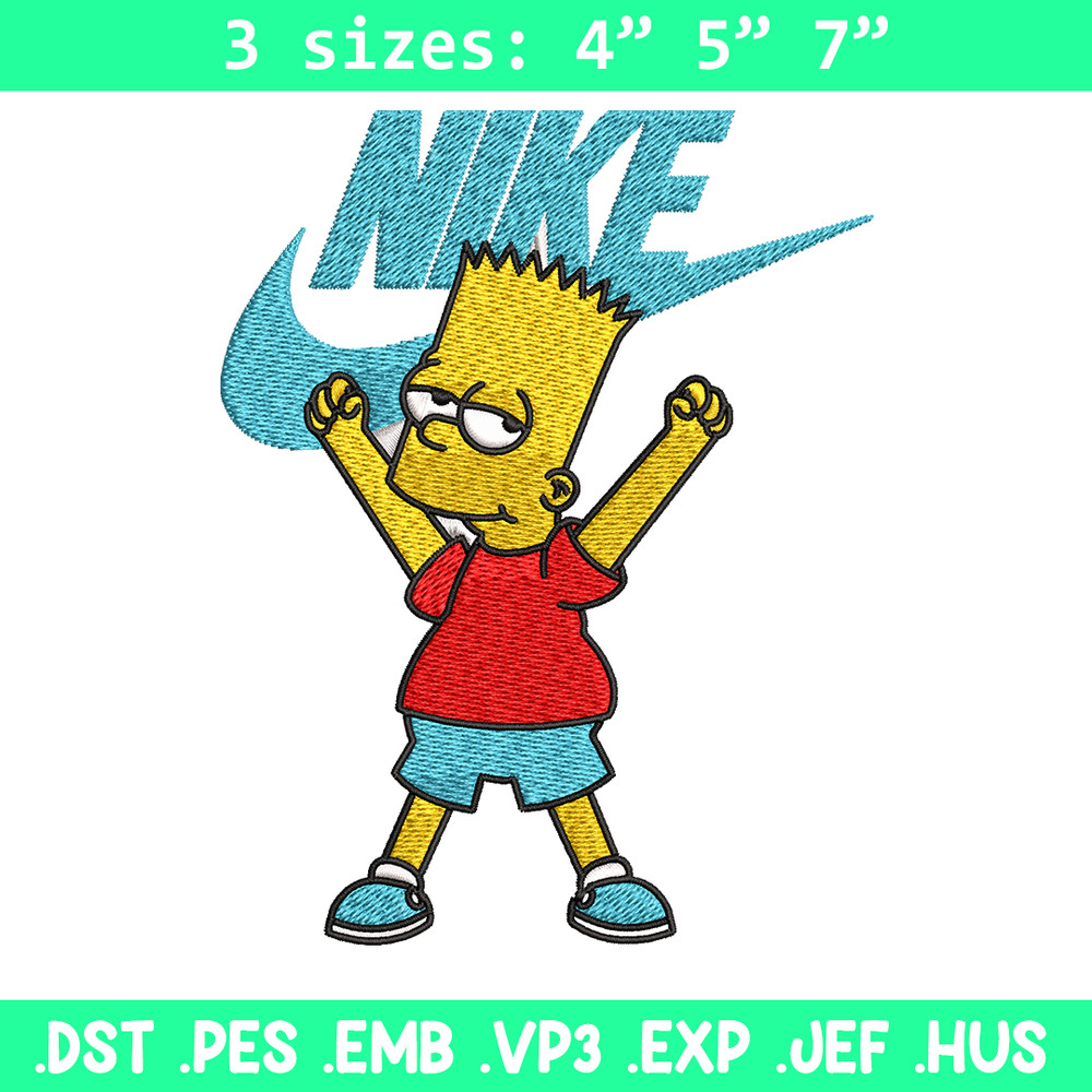 Simpson Nike Embroidery design, Simpson cartoon Embroidery, Nike design, Embroidery file, cartoon logo. Instant download.jpg