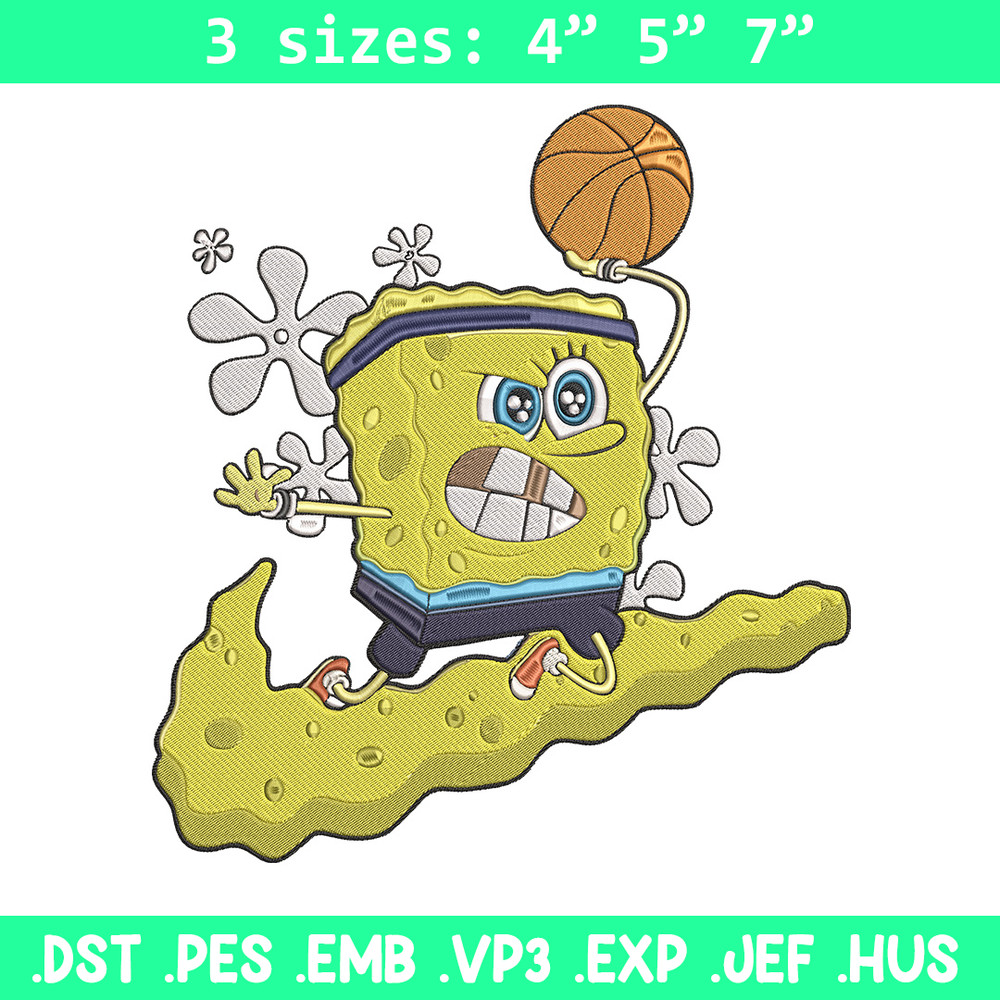 Spongebob nike Embroidery Design, Spongebob Embroidery, Embroidery File, Nike Embroidery, Anime shirt, Digital download.jpg