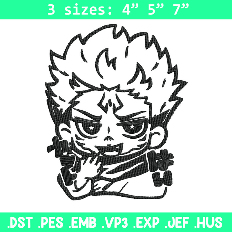 Sukuna chibi Embroidery Design, Jujutsu Embroidery, Embroidery File, Anime Embroidery, Anime shirt, Digital download..jpg