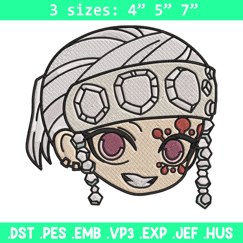 Tengen sticker Embroidery Design, Demon slayer Embroidery, Embroidery File, Anime Embroidery, Digital download..jpg