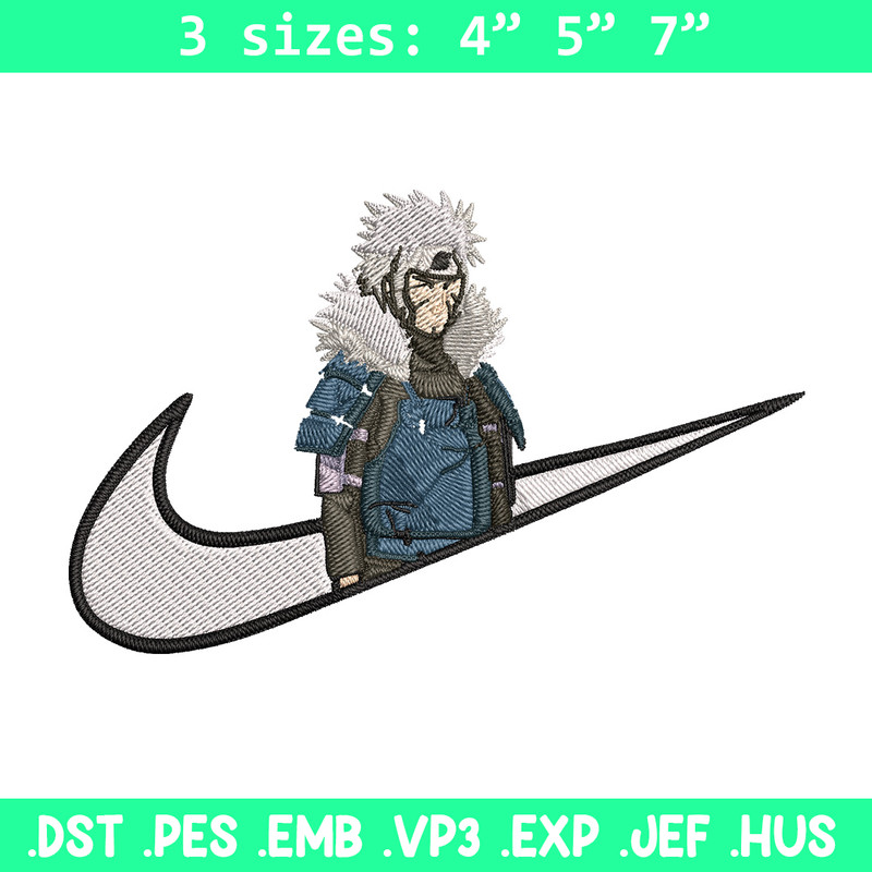 Tobirama x nike Embroidery Design, Naruto Embroidery, Embroidery File, Nike Embroidery, Anime shirt, Digital download.jpg