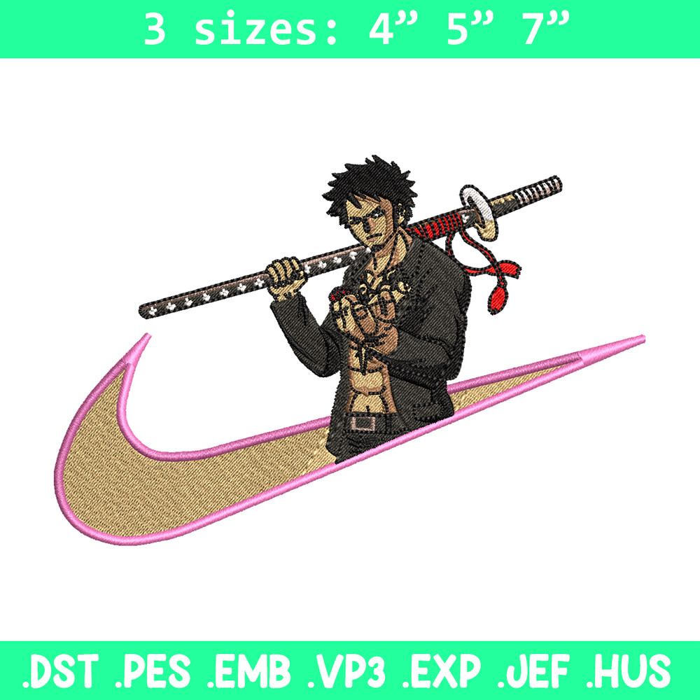 Trafalgar d. Water Law Nike embroidery design, One Piece embroidery, Nike design, anime design, Digital download.jpg