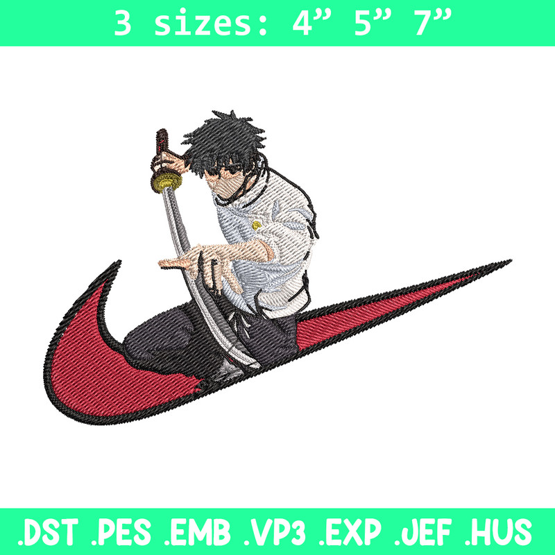 Yuuta x nike Embroidery Design, Jujutsu Embroidery, Embroidery File, Nike Embroidery, Anime shirt, Digital download.jpg
