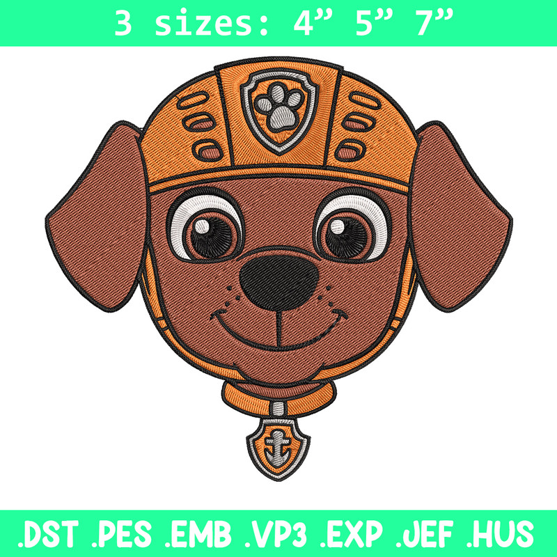 Zuma dog Embroidery Design, Paw Patrol Embroidery, Embroidery File, Anime Embroidery, Anime shirt, Digital download.jpg