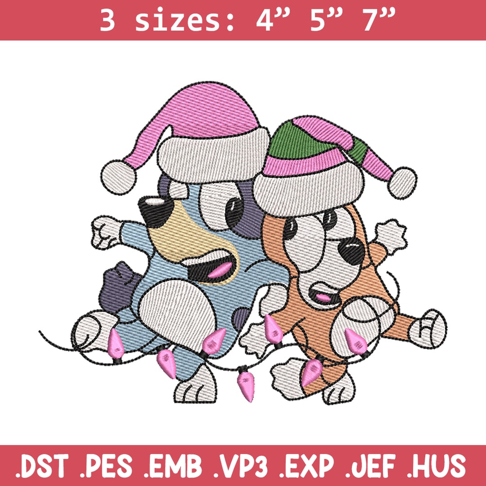 Bluey bingo embroidery design, Bluey embroidery, Chrismas design, Embroidery file, Embroidery shirt, Digital download.jpg