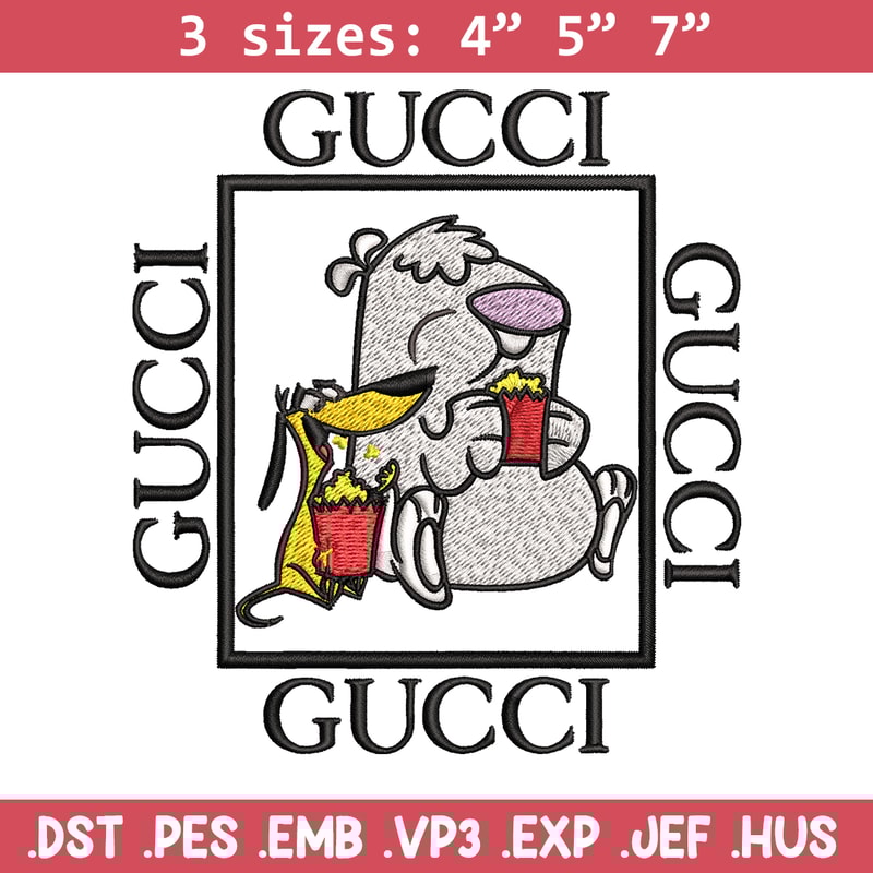 Cartoon Gucci Embroidery design, Cartoon Gucci Embroidery, cartoon design, Embroidery File, Gucci logo, Instant download.jpg