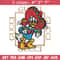 Daisy Donald Duck Gucci Embroidery design, Disney cartoon Embroidery, cartoon design, Embroidery File, Instant download..jpg