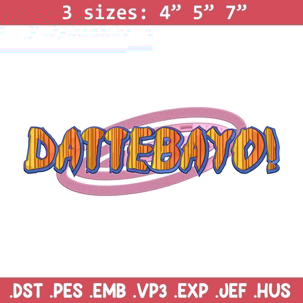 Dattebayo Embroidery Design, Naruto Embroidery, Embroidery File, Anime Embroidery, Anime shirt, Digital download.jpg