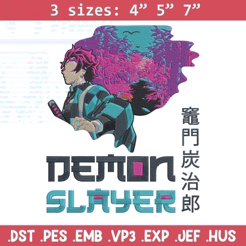 Demon slayer Embroidery Design,Demon slayer Embroidery,Embroidery File,Anime Embroidery,Anime shirt, Digital download..jpg