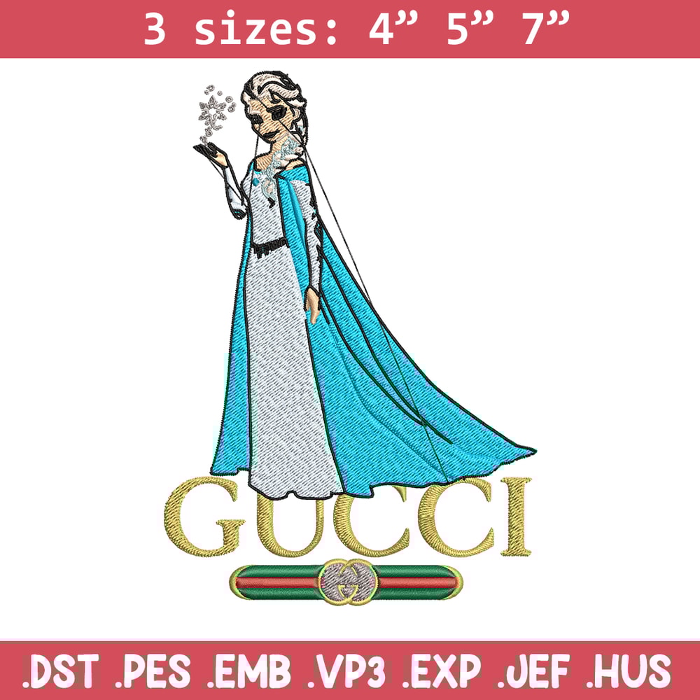 Elsa Gucci logo Embroidery design, Elsa Gucci logo Embroidery, cartoon design, Embroidery File, Digital download..jpg