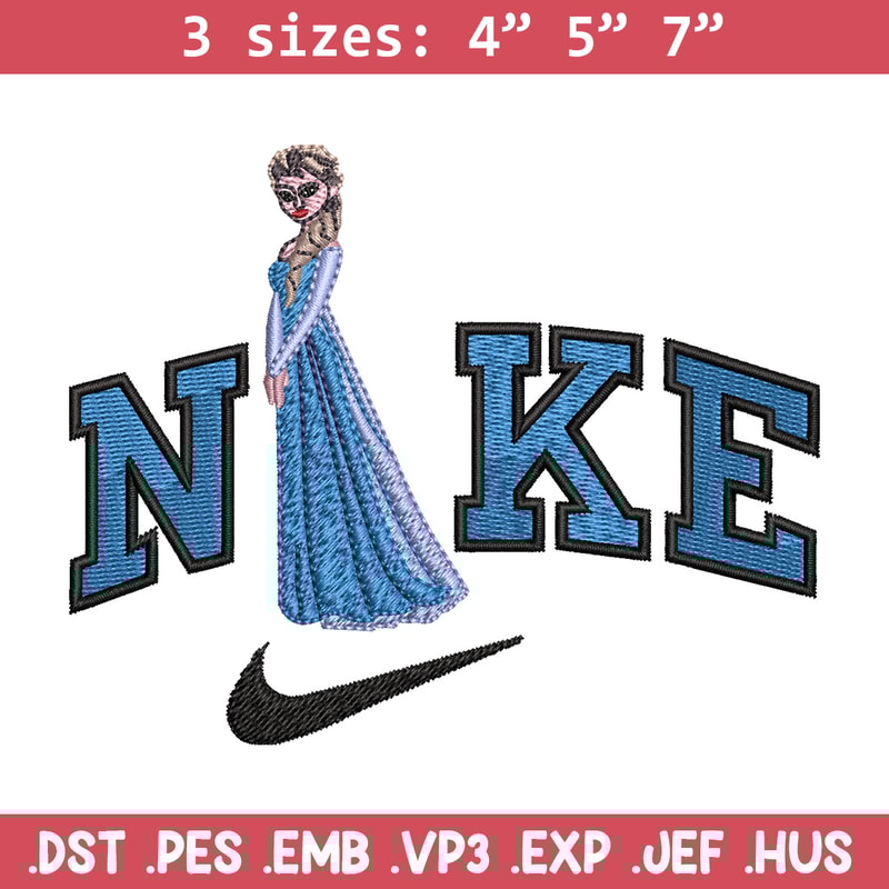 Elsa x nike Embroidery Design, Dinsey Embroidery, Brand Embroidery, Embroidery File, Logo shirt, Digital download.jpg