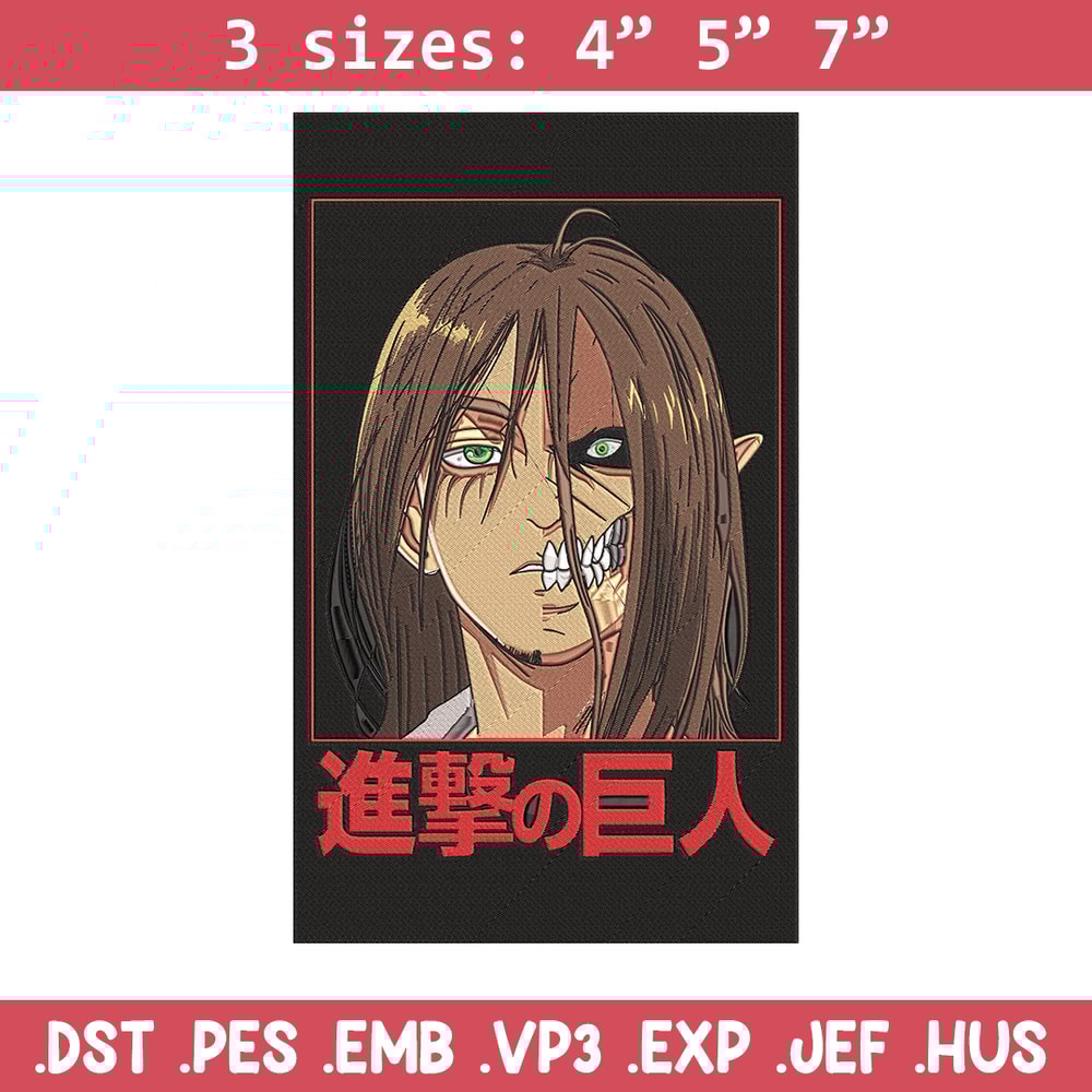 Eren form Embroidery Design, Aot Embroidery,Embroidery File, Anime Embroidery,Anime shirt,Digital download.jpg