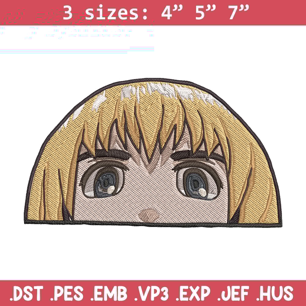 Armin Peeker Embroidery Design, Aot Embroidery, Embroidery File, Anime Embroidery, Anime shirt, Digital download.jpg