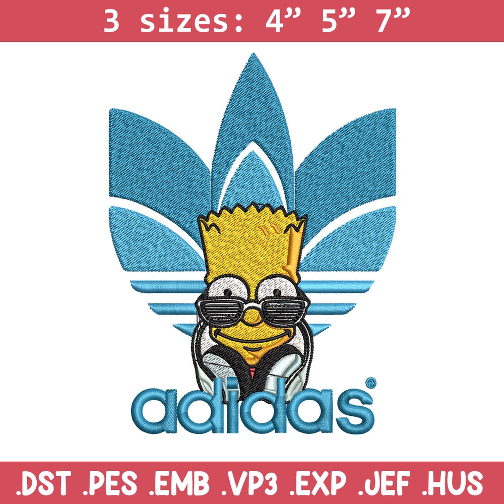 Bart simpson adidas Embroidery Design,Adidas Embroidery, Brand Embroidery, Embroidery File, Logo shirt, Digital download.jpg