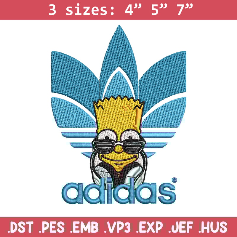 Bart simpson adidas Embroidery Design,Adidas Embroidery, Brand Embroidery, Embroidery File, Logo shirt, Digital download.jpg