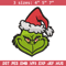 Christmas Grinch Face Embroidery design, Grinch christmas Embroidery, Embroidery File, Grinch design, Instant download..jpg