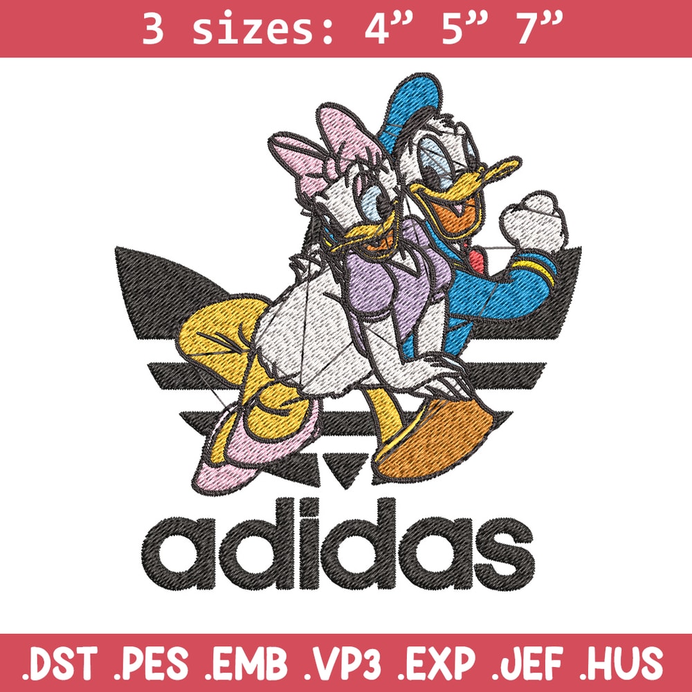 Daisy x duck adidas Embroidery Design, Adidas Embroidery, Brand Embroidery, Embroidery File,Logo shirt,Digital download.jpg