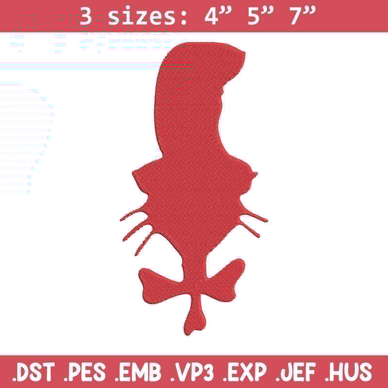 Dr Seuss Red Embroidery Design, Dr Seuss Embroidery, Embroidery File, Embroidery design, Digital download..jpg