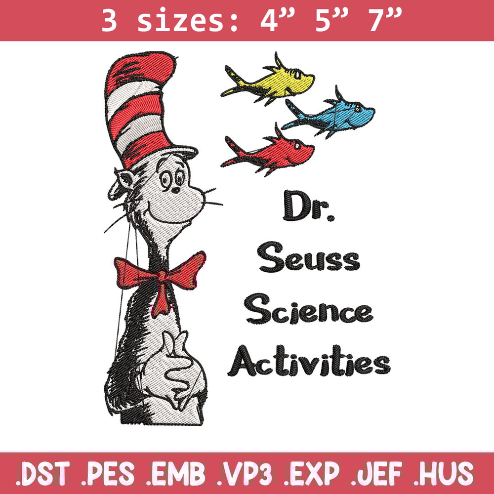 Dr Seuss Science activities Embroidery Design, Dr Seuss Embroidery, Embroidery File, Embroidery design, Digital download.jpg
