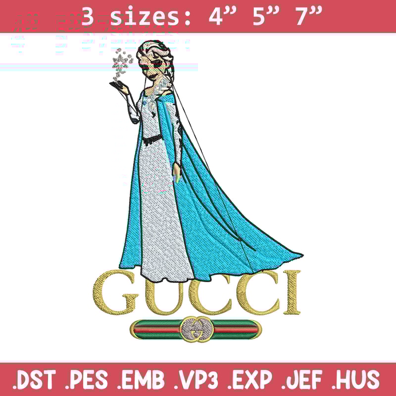Elsa Gucci logo Embroidery design, Elsa Gucci logo Embroidery, cartoon design, Embroidery File, Digital download..jpg