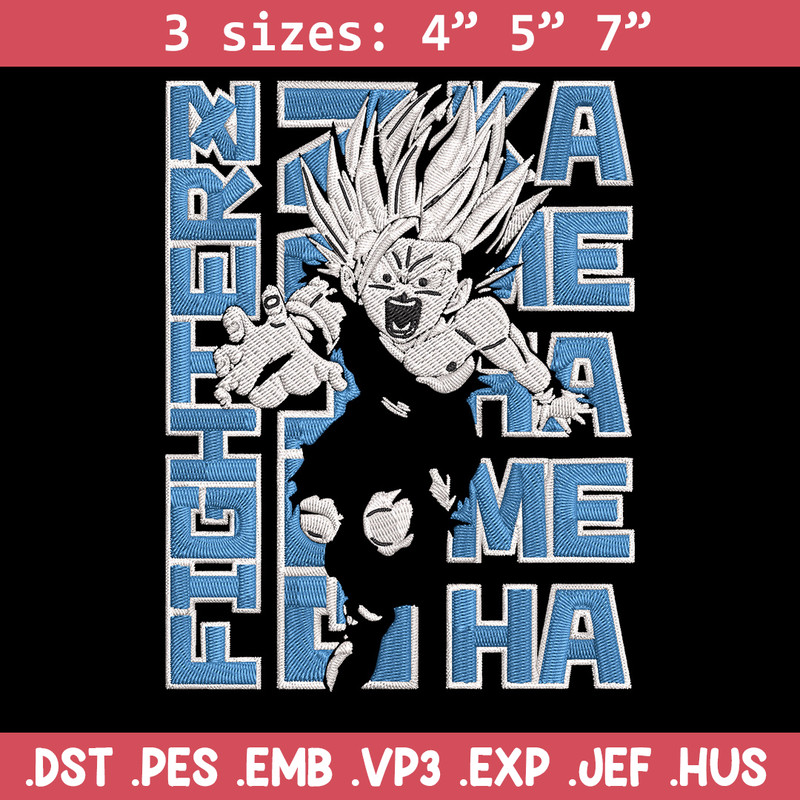 Gohan poster Embroidery Design, Dragonball Embroidery, Embroidery File, Anime Embroidery, Anime shirt, Digital download.jpg