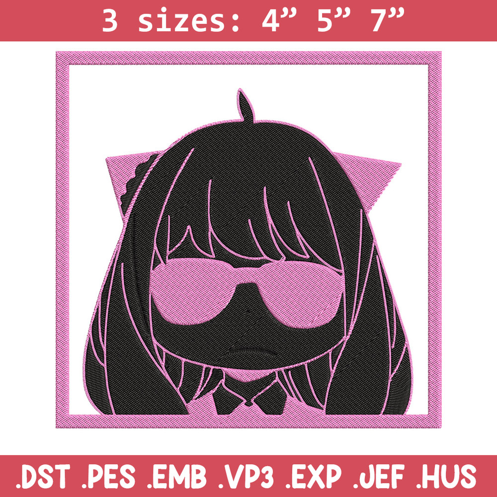 Anya box Embroidery Design, Spy x family Embroidery, Embroidery File, Anime Embroidery, Anime shirt, Digital download.jpg