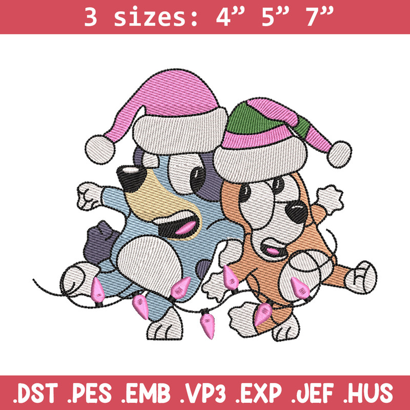 Bluey bingo embroidery design, Bluey embroidery, Chrismas design, Embroidery file, Embroidery shirt, Digital download.jpg