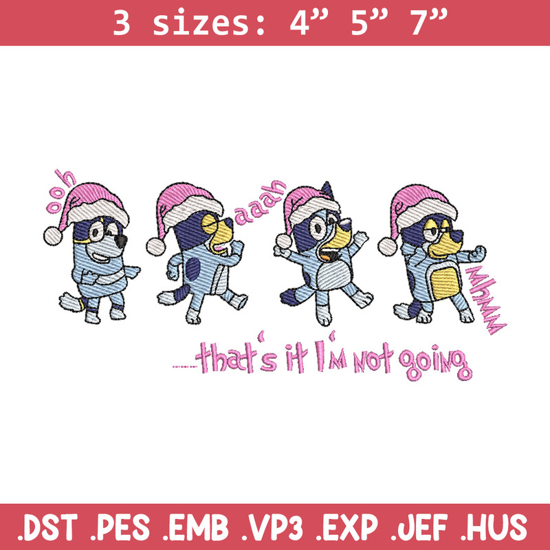 Bluey dance embroidery design, Bluey embroidery, Chrismas design, Embroidery file, Embroidery shirt,Digital download.jpg